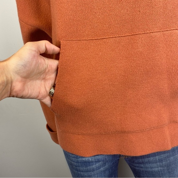 Zara • drop shoulder knit hooded pullover - Picture 7 of 14